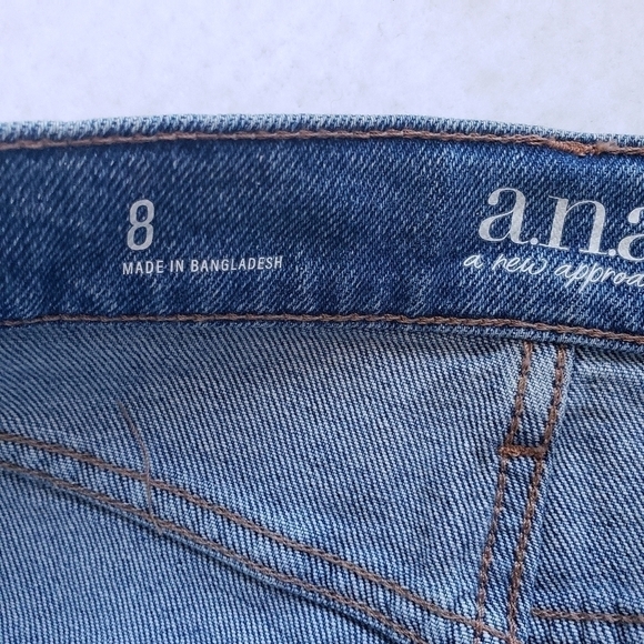 A.n.a  Womans Denim Mini Skirt Size 8 - Picture 9 of 9
